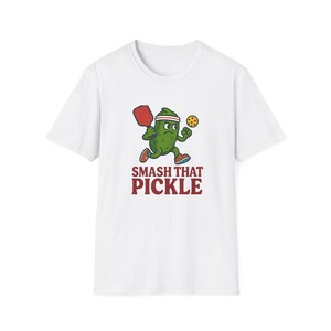 Funny Pickle Smash Unisex T-Shirt, Humor Tee, Gift for Food Lovers, Kitchen Apparel, Quirky Style for any Occasion