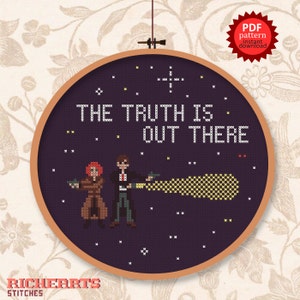 X-files - The truth is out there - PDF cross stitch pattern