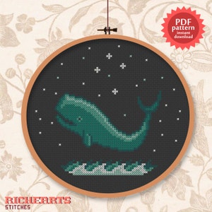 Whale of a time - PDF cross stitch pattern