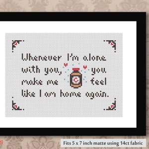 Lovesong - The Cure PDF cross stitch pattern