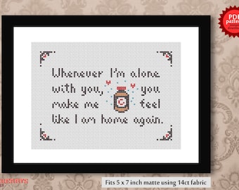 Lovesong - The Cure PDF cross stitch pattern