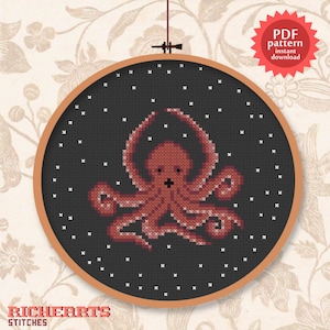 Octopus hug - PDF cross stitch pattern