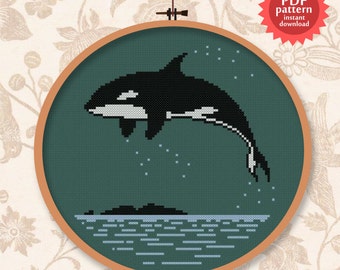 Orca Impresionante - Patrón punto de cruz PDF