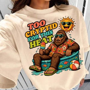 Bigfoot Pool PNG, Funny Cryptid Summer Sasquatch Sublimation (Digital Download)