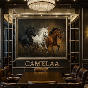 Glass Horse Wall Art, Horse Glass Painting, Glass Wall Art Horses