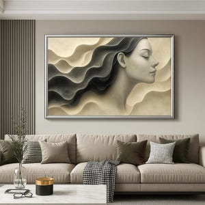 Female Figure Glass Wall Art, Glass Photo Prints Artwork