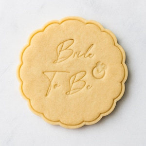 Bride To Be Cookie Embosser Stamp: Bridal Shower Baking Tool