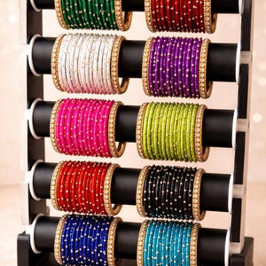 Ensemble de 12 bracelets en fil de soie pour femme, cadeau de retour de bijoux indiens plaqué or