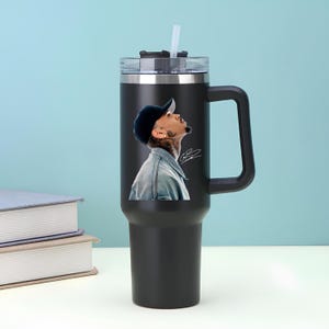 Chris Brown Uv Dtf, Ready to Apply Sticker, Water Bottle Sticker, Uv Dtf Decal, Chris Brown Fan Gift, Cup Wrap Printing, Easy to Use Sticker