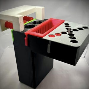 Modular 4-Inch 3D Printed Filter Sock | Reef Tank Sump Sock with Lid, Locking Screws & Media Insert | Fits Carbon or GFO Bags