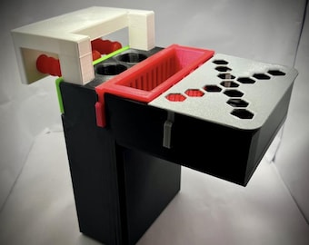 Modulare 4-Zoll 3D gedruckte Filtersocke: Riff Tanksumpf mit Deckel & Medieneinsatz