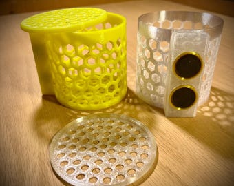 Magnetischer Pilzkäfig / Frozen Feeder / Allzweck-Schnappverschluss Hexagon Wrap für Aquarium