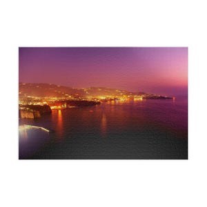Amalfi Coast Puzzle – 1000 Piece Italy Jigsaw Puzzle| Night View Travel Gift, Italian Souvenir, Coastal Art Puzzle