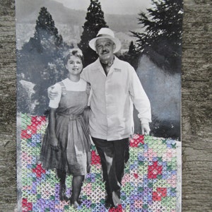 broderie de cartes postales vintage - Conny Frobus