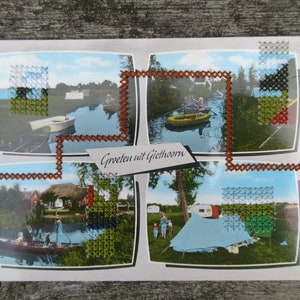 broderie de cartes postales vintage - Giethoorn