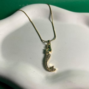 vecchia collana con ciondolo a forma di pesce – eleganti gioielli ispirati all&#39;oceano, regalo delicato per lei