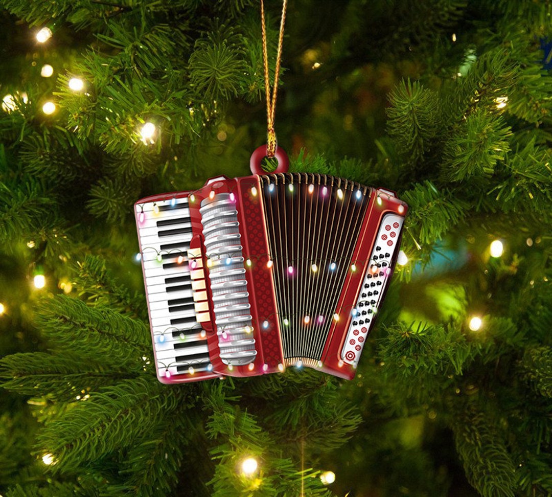Classical Accordion Christmas Ornament Christmas Tree Etsy