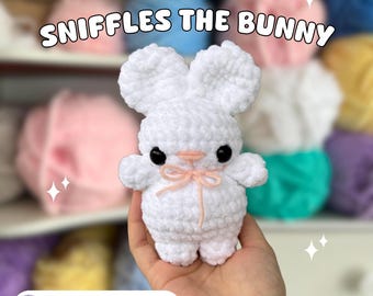 Sniffles Bunny Crochet Pattern: Kawaii PDF Download