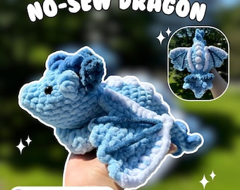 NO SEW dragon crochet PDF pattern