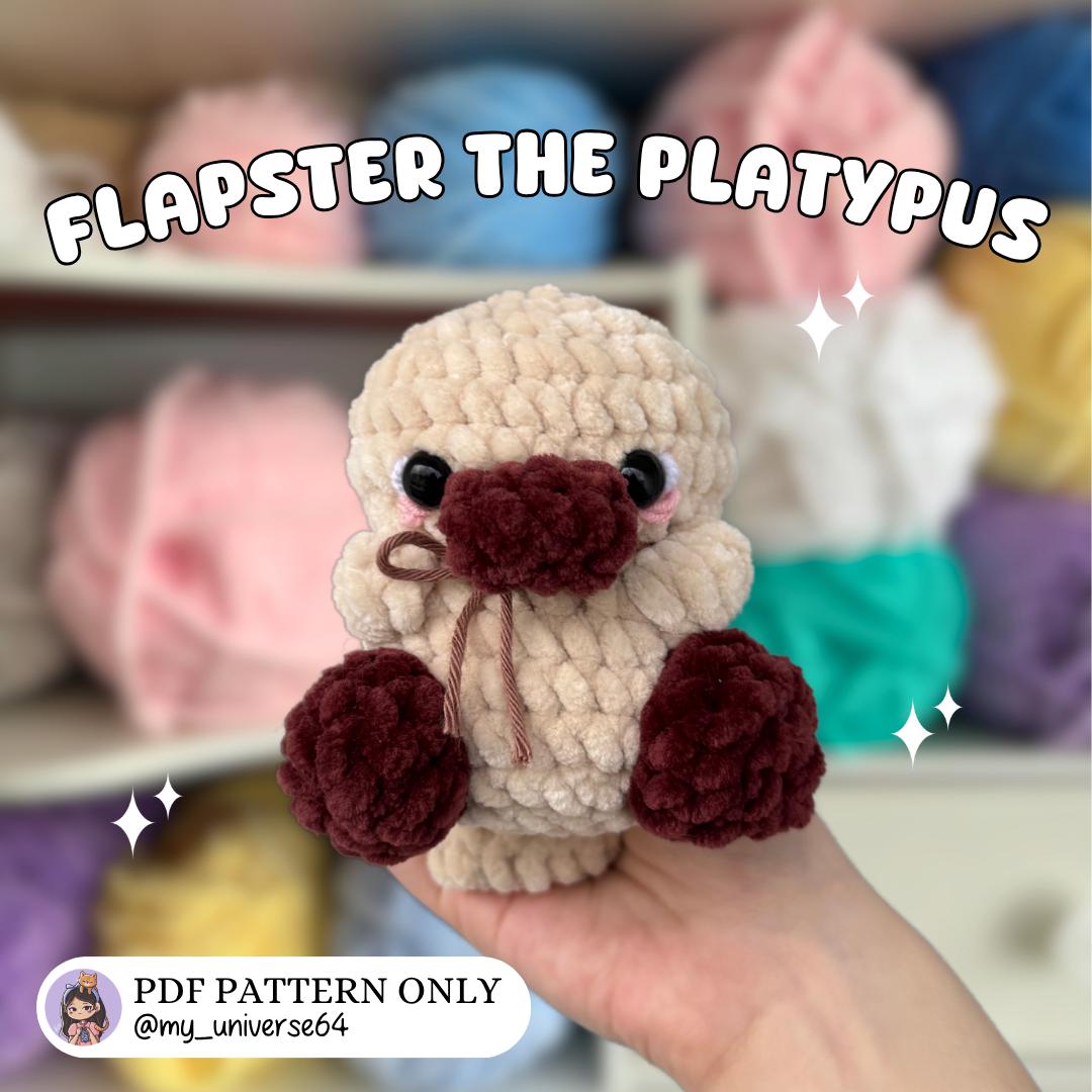 32 Platypus Crochet Patterns for Cute Aussie-Inspired Amigurumi Projects 22 Flapster the Platypus Crochet pattern cute kawaii