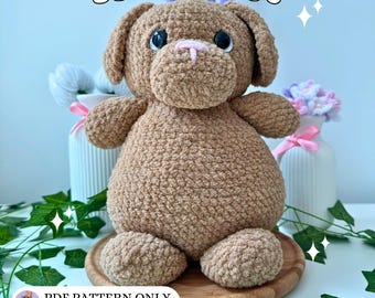 Support dog Crochet PDF pattern, cute company