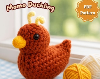 Rubber Duck Amigurumi Crochet Pattern PDF | Low-Sew Amigurumi Bulky Yarn Plushie (Intermediate, Fast & Easy, Halloween, Mallard Version)