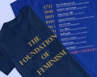 Feminist History Shirt | Feminism Timeline Tee | Womens Rights Shirt | Activist Shirt Women | Feminist Movement Shirt