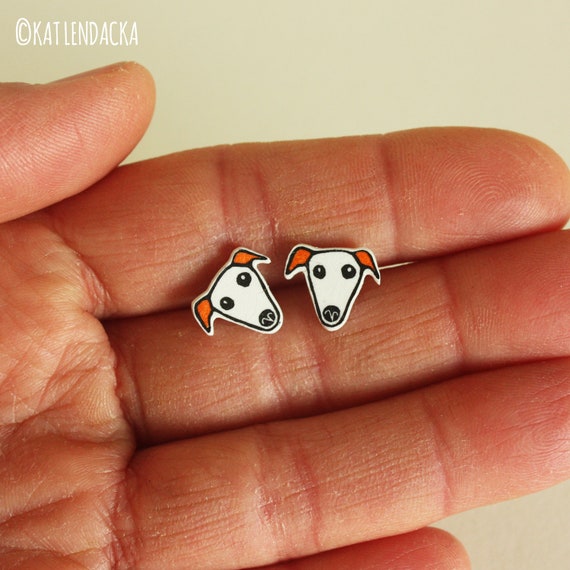 whippet earrings