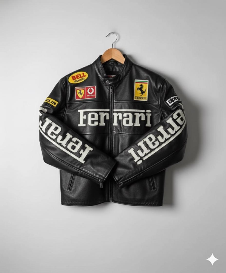 Leather ferrari jacket - Etsy 日本