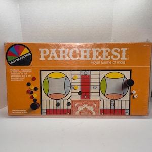 Vintage Parcheesi Royal Game of India Selchow & Righter Board Game Sealed