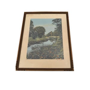 Wallace Nutting Bonny Dale Framed Print Landscape Art Vintage Decor 24x18
