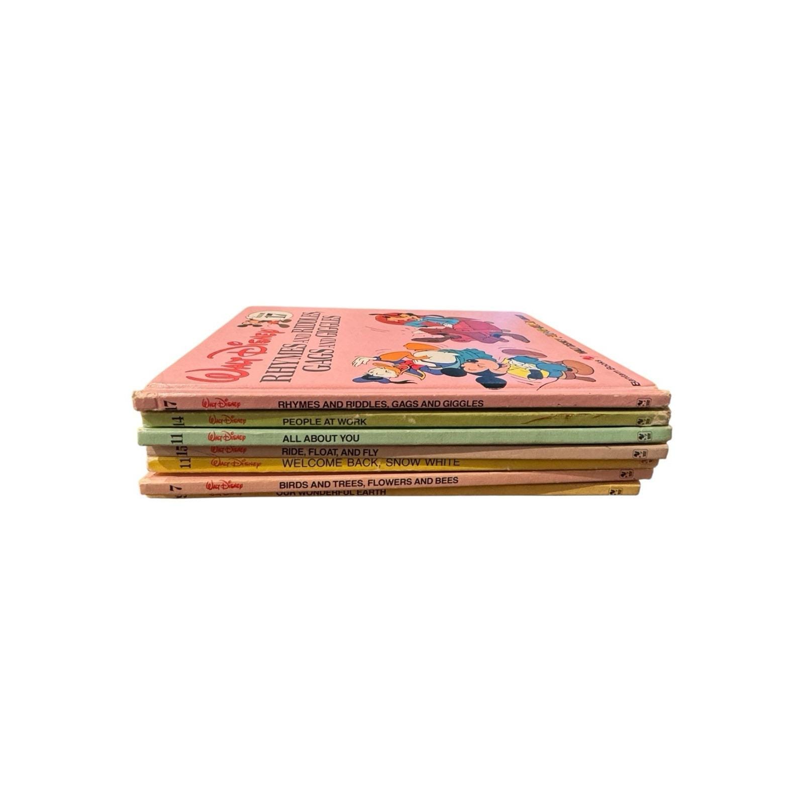 DISNEY FUN TO LEARN LIBRARY トートバッグ付 絵本 Walt Disney Fun-to-learn Library Books Bundle (lot X7) - Vintage