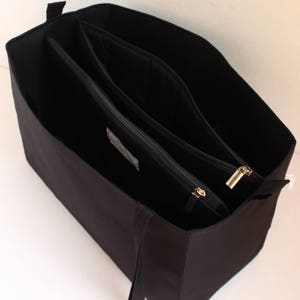 Extra taller bag organiser to fit GIVENCHY Antigona Purse organizer insert with two divider zipper compartment image 2