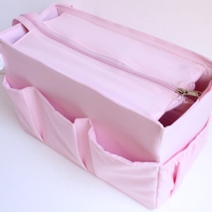 Organizador de bolsos Taller para Louis Vuitton Neverfull MM con cierre de cremallera - Inserto organizador de bolsos en Rose Ballerine