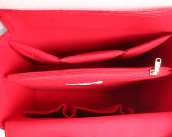Organizer do torebki Extra Taller do Louis Vuitton Neverfull MM z zapięciem na zamek i przegrodą na laptopa - Wkładka do organizera torby