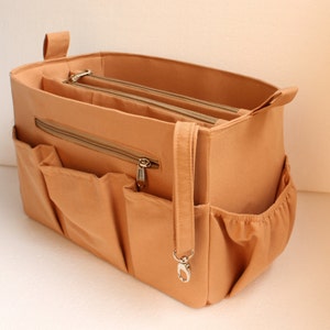 Organiseur de sac extra-large pour LV Neverful GM - Organiseur de sac à main avec deux compartiments zippés