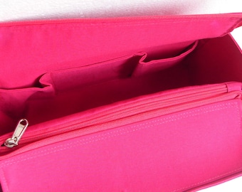 Organizer per borsa rosa per Louis Vuitton Neverfull GM con chiusura a cerniera - Organizer per borsa in fucsia