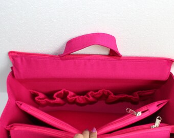 Organizer per borse extra alto per borse tote - Inserto organizer per borse con due scomparti divisori con cerniera, adatto a LV Neverful GM