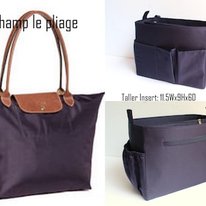 Taller Purse organizer Fits large Longchamp Le Pliage Original- Shoulder bag Organizer