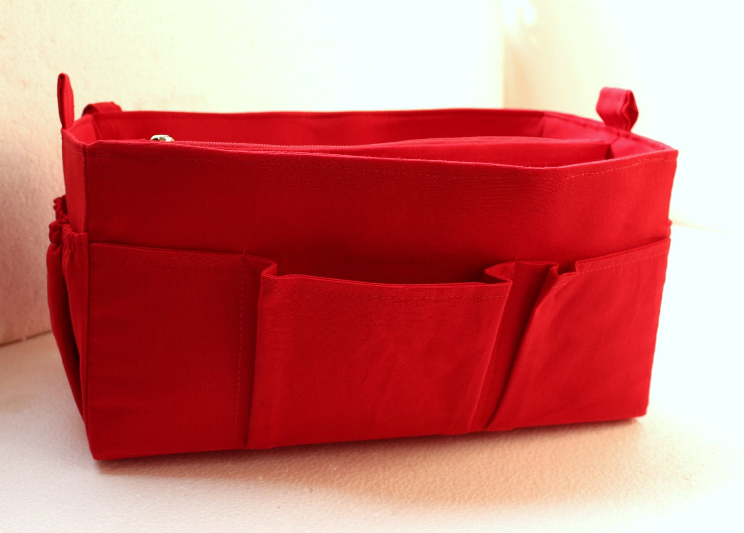 Purse Organizer Insert for Handbag Speedy 35 and Neverfull GM XLarge RED  COLOR