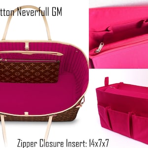 Purse organizer for Louis Vuitton Neverfull GM with Zipper closure Bag organiser image 1