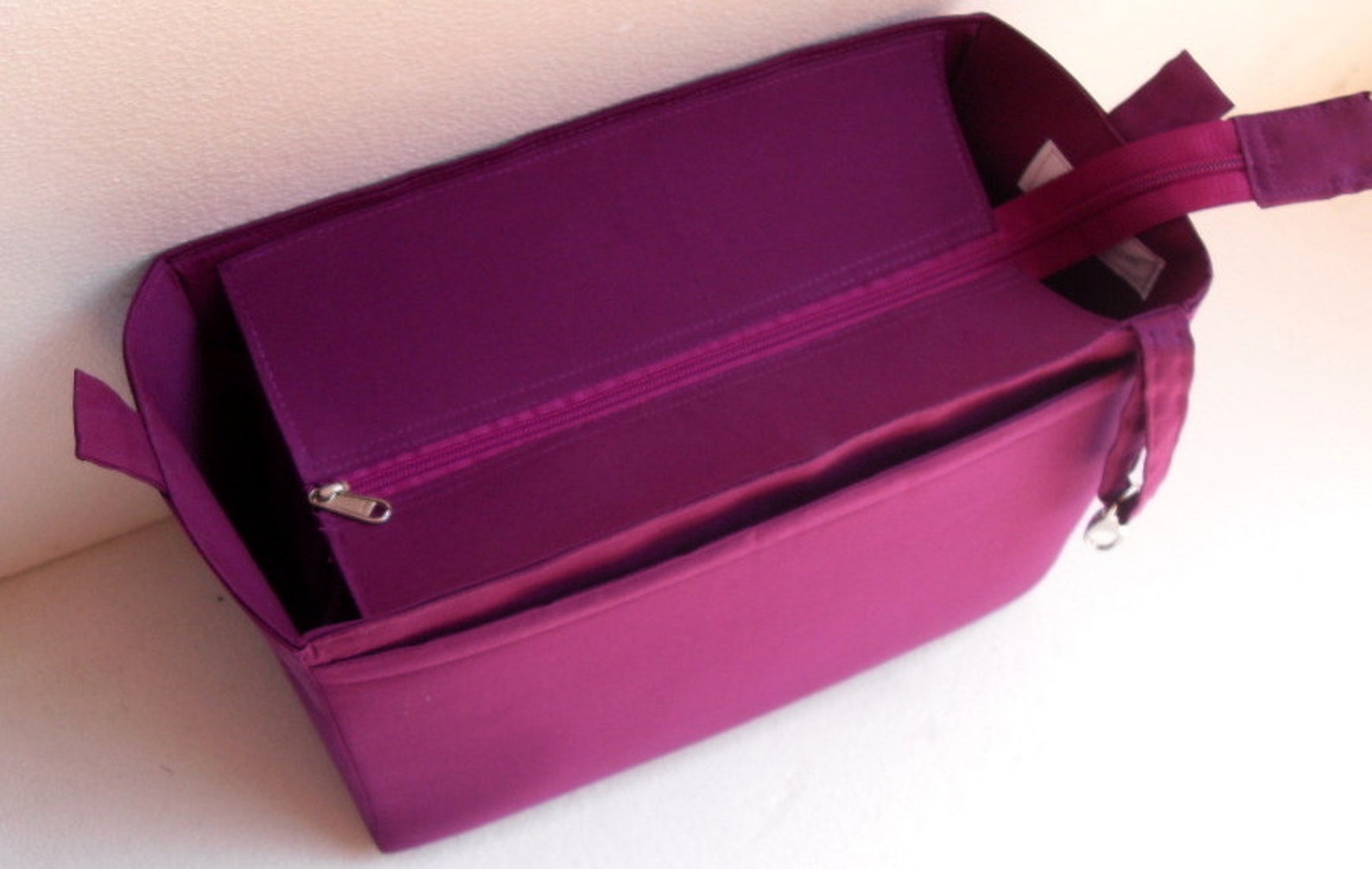 Extra Tall Large Bag Insert /purse Insert With Zipper Closure Etsy