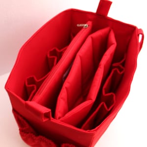 Organiseur de sac à langer extra-large pour Louis vuitton Neverful MM - Organiseur de sac à main avec 2 fermetures à glissière et compartiment pour ordinateur portable
