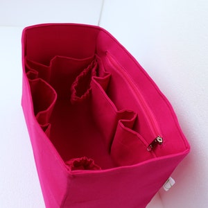 Taller Diaper Extra Large Purse organizer for Louis Vuitton Neverfull GM - Bag organizer insert in Hot Pink