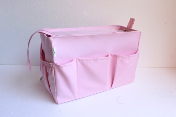 Taller Large Bag Organizer for Tote Bag Purse Organizer Insert With Two  Divider Compartment Zipper and Laptop Case. 