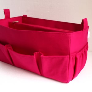 Organizador de bolsa extra grande para Louis Vuitton Neverfull GM - Inserção organizadora de bolsa em tecido Hot Pink