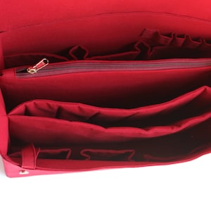 Organisateur de sac extra grand pour Louis Vuitton Neverfull - Insert d&#39;organisateur de sac à main avec deux compartiments à fermeture éclair pour LV Neverful MM