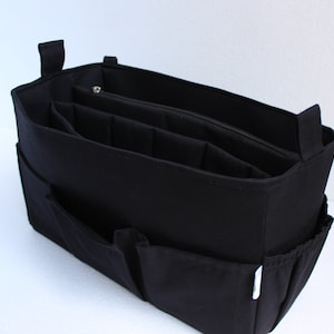 Taller organizer Bag per LV Neverfull MM - inserto organizzatore borsa con due caso di divisorio vano-cerniera e computer portatile.