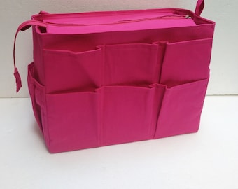 Extra Taller Purse organizer for Louis Vuitton Neverfull GM with Zipper closure and Laptop compartment- Bag organizer insert