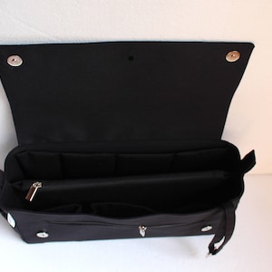 Extra taller Bag organizer with magnetic snap Flap closure to fit YSL tote Bag, Yves Saint Laurent